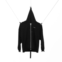 PMO OVERSIZE HOOD ZIPUP #1 BLACK