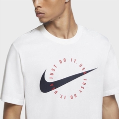 NIKE LOGO ALPHABET PRINTING BLACK SWOOSH (DA8866 100 )