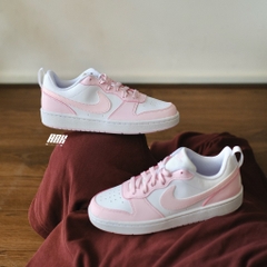 NIKE COURT BOROUGH GS LOW 2 WHITE/PINK FOAM (DV5456-105)