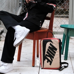 NIKE SHOES BOX BAG - BEIGE