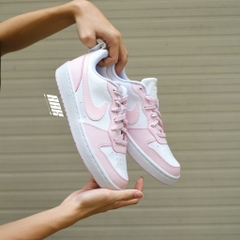 NIKE COURT BOROUGH GS LOW 2 WHITE/PINK FOAM (DV5456-105)