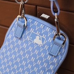 MLB MONOGRAM MINI CROSS BAG  / BABY BLUE - 32BGDK111