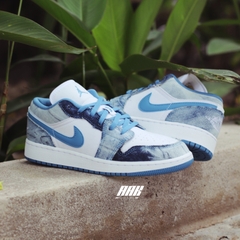 NIKE AIR JORDAN 1 LOW WASHED DENIM - DM8947 100