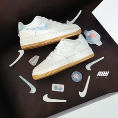 Nike Air Force 1/1 Low White Bleached Coral Gum - DM1020-100