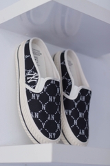 MLB Mule Slip On Dia Monogram 50BGS Black