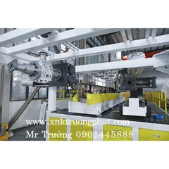 Máy  cán màng PET trục vít đôi 70 miễn sấy