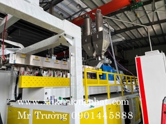 Máy cán màng PET. trục vít đôi 85 sản lượng 1200kg/h