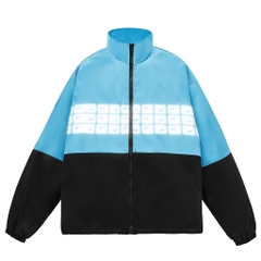 TRIO NEW LOGO JACKET/Cyan&Black