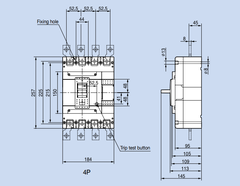 MCCB 4 Pha (ABN Series) - ABN54c, ABN104c, ABN204c, ABN404c, ABN804c