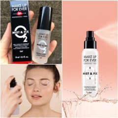 Xịt Khoáng Cố Định Trang Điểm Make Up For Ever Mist & Fix Makeup Setting Spray Long Lasting & Moisturizing 15ml