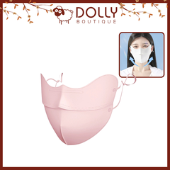 Khẩu Trang 5D Chống Nắng Ice Silk Sun Protection 50+ - Hồng Tươi