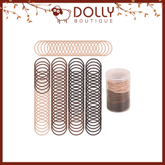 Set 10 Dây Cột Tóc Đơn Giản, Ngẫu Nhiên Thiết Kế Tóc