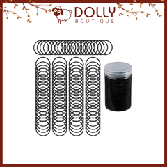 Set 10 Dây Cột Tóc Đơn Giản, Ngẫu Nhiên Thiết Kế Tóc