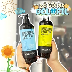 Bộ Gội Xả Delofil Phục Hồi Dưỡng Ẩm Sâu Hương Hoa Delofil - 500ml*2