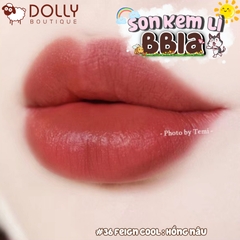 Son Kem Bbia Last Velvet Lip Tint 36 Feign Cool Hồng Nâu