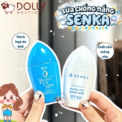 Sữa Chống Nắng Cho Da Nhạy Cảm Senka Perfect UV Gentle Milk SPF50+ PA++++ 40ml