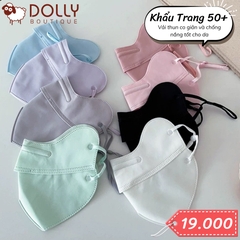 Khẩu Trang 5D Chống Nắng Ice Silk Sun Protection 50+ - Đen