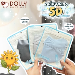 Khẩu Trang 5D Chống Nắng Ice Silk Sun Protection 50+ - Đen