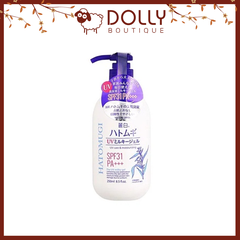 Sữa Dưỡng Thể Chống Nắng Hatomugi The UV Milky Gel UV Care & Moisturizing SPF31 PA+++ 250ml