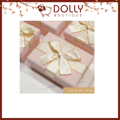 Hộp Quà Nhỏ Nhung Hồng Phấn 10.4*7.4*4cm