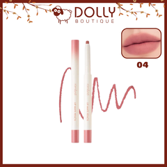 Chì Kẻ Viền Môi 2 Đầu Romand Lip Mate Pencil #04 Fig Breeze (Hồng Mute Trầm) - 0.5g