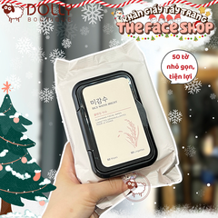 Khăn Giấy Tẩy Trang Làm Sáng Da The Face Shop Rice Water Bright Cleansing Facial Wipes- 50 Tờ NĐ