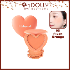 Phấn Má Hồng Lilybyred Luv Beam Cheek #03 Flush Orange ( Tông Cam ) - 4.7g