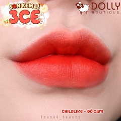 Son Kem Lì 3CE Velvet Lip Tint Childlike Màu Đỏ Cam 4g