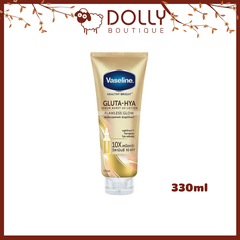 Sữa Dưỡng Thể Trắng Sáng Đều Màu Da Chống Nắng Ban Ngày Vaseline Gluta-Hya Serum Burst UV Lotion Flawless Bright - 330ml