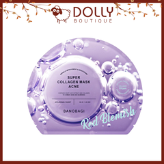 Mặt Nạ Giấy Làm Dịu Da, Giảm Sưng Mụn Banobagi Super Collagen Mask Acne Red Blemish - 30g 0925