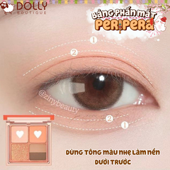 Phấn Mắt 4 Ô Peripera Ink Pocket Shadow Palette #01 Fancy Spring Sunshine ( Cam Đào ) - 6.4g