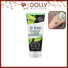 Sữa Rửa Mặt Tẩy Da Chết Mặt St. Ives Blackhead Clearing Scrub, Green Tea 170g