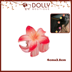 Kẹp Hoa Sứ Nhí Ombre - Cam Đỏ - Có Sẵn Tại Quy Nhơn