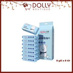 Khăn Uớt Fanrou Hình Dễ Thương 8gói/pack