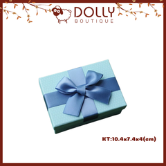 Hộp Quà Nhỏ Nơ Ruy Băng Xanh 10,4*7,4*4 (cm)