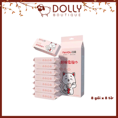 Khăn Uớt Fanrou Hình Dễ Thương 8gói/pack