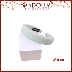 Cài, Băng Đô Tóc Bản Lớn 3cm Chất Liệu Vải Thô Phong Cách Vintage