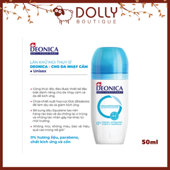 Lăn Khử Mùi Unisex Deonica Smart Control 50ml- Làn Da Nhạy Cảm