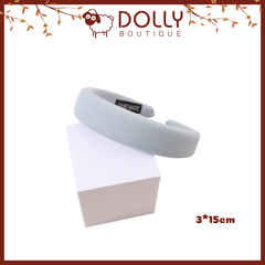 Cài, Băng Đô Tóc Bản Lớn 3cm Chất Liệu Vải Thô Phong Cách Vintage