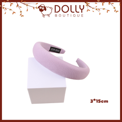 Cài, Băng Đô Tóc Bản Lớn 3cm Chất Liệu Vải Thô Phong Cách Vintage