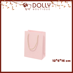 Túi Giấy Quà Tặng Hồng Phấn 12*6*16cm