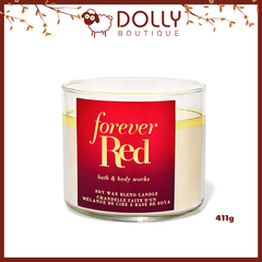 Nến Thơm 3 Bấc BBW Forever Red 3-Wick Candle 411g