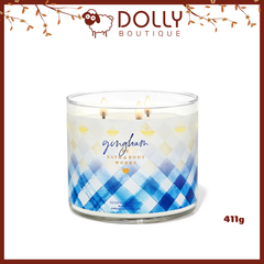 Nến Thơm 3 Bấc Bath & Body Works Gingham 3-Wick Candle 411g