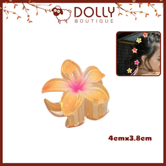 Kẹp Hoa Sứ Nhí Ombre - Hồng Cam- Có Sẵn Tại Quy Nhơn