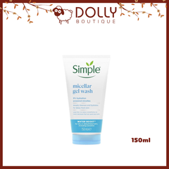 Sữa Rửa Mặt Simple Dưỡng Ẩm Micellar Gel Wash 150ml