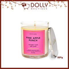 Nến Thơm 1 Bấc Bath & Body Works Pink Apple Punch Single Wick Candle 227g
