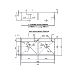 Chậu inox Luxta LC9648-3.0