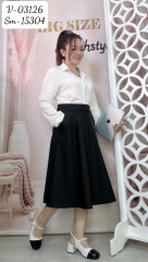 Váy công sở BIG SIZE dáng dài D1065- 2 Túi - 03126