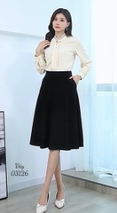 Váy công sở BIG SIZE dáng dài D1065- 2 Túi - 03126