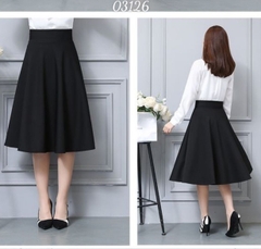 Váy công sở BIG SIZE dáng dài D1065- 2 Túi - 03126